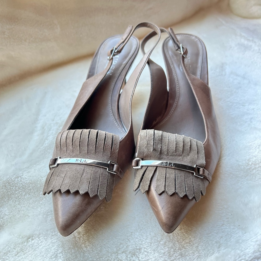 Lauren Ralph Lauren Light Brown Small Heel